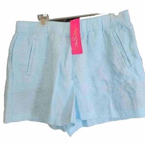 NWT lilly pulitzer lilo shorts celestial blue size L NWT